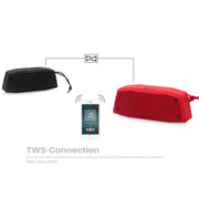NewRixing NR-4019 Outdoor Portable Bluetooth Speaker with Hands-free Call Function, Support TF Card & USB & FM & AUX (Grey)