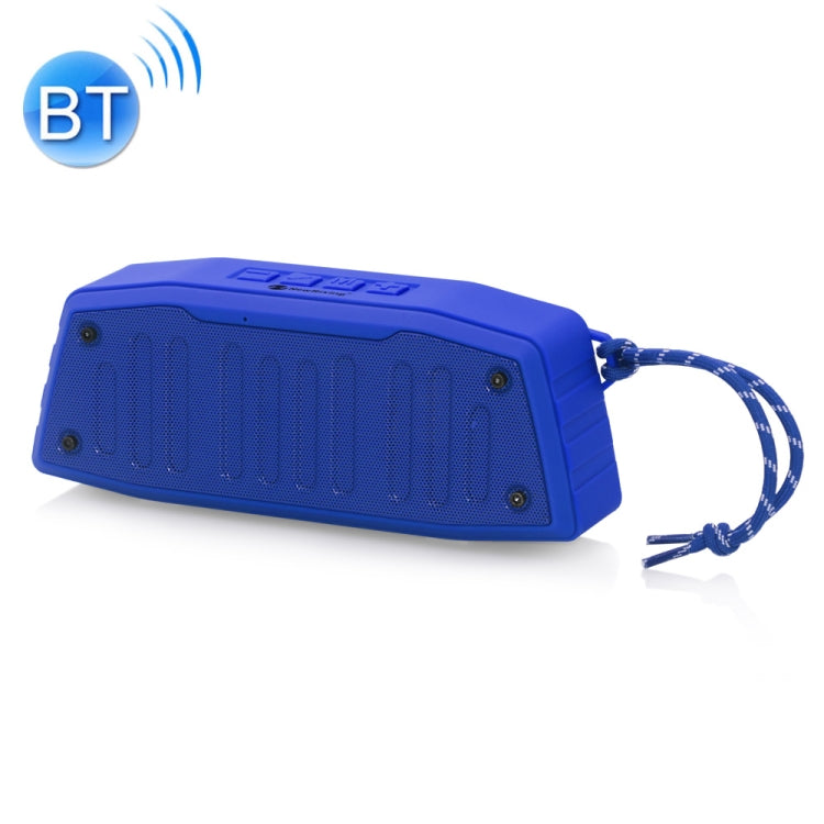 NewRixing NR-4019 Outdoor Portable Bluetooth Speaker with Hands-free Call Function, Support TF Card & USB & FM & AUX (Blue)