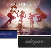 ZEALOT S31 10W 3D HiFi Stereo Wireless Bluetooth Speaker, Support Hands-free / USB / AUX / TF Card(Black)