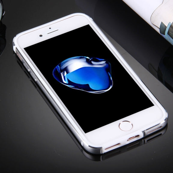 For  iPhone 8 & 7  TPU + Aluminum Alloy Bumper Frame(Silver)