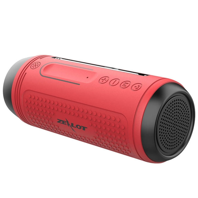 ZEALOT A1 Multifunctional Bass Wireless Bluetooth Speaker, Built-in Microphone, Support Bluetooth Call & AUX & TF Card & LED Lights (Red)