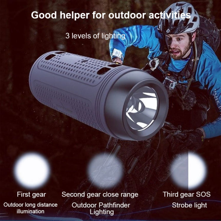ZEALOT A1 Multifunctional Bass Wireless Bluetooth Speaker, Built-in Microphone, Support Bluetooth Call & AUX & TF Card & LED Lights (Grey)