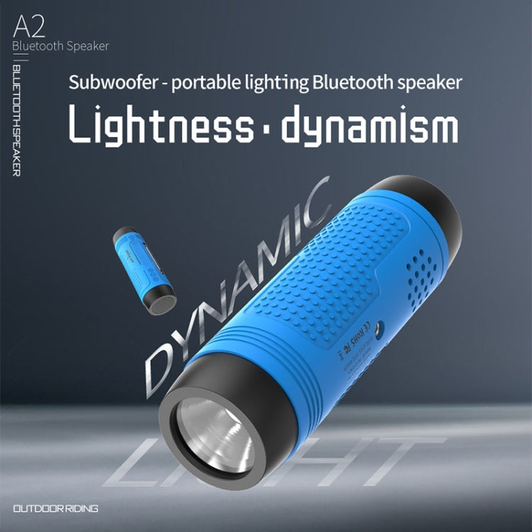 ZEALOT A2 Multifunctional Bass Wireless Bluetooth Speaker, Built-in Microphone, Support Bluetooth Call & AUX & TF Card & LED Lights (Mint Green)