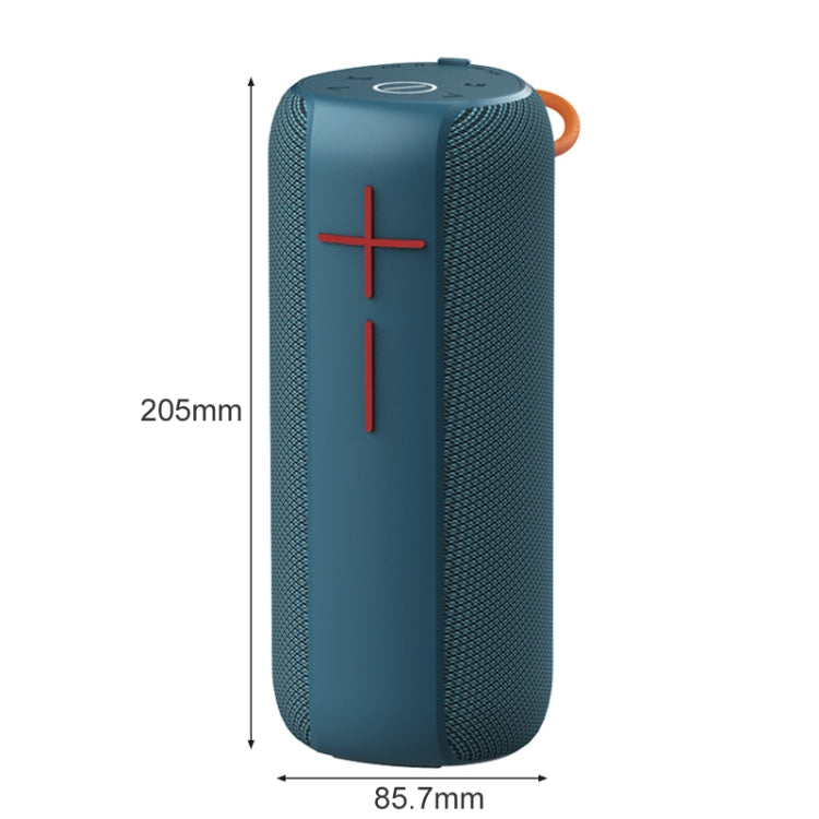 HOPESTAR P14 Pro Portable Outdoor Water-resistant Wireless Bluetooth Speaker, Support Hands-free Call & U Disk & TF Card & 3.5mm AUX & FM (Blue)