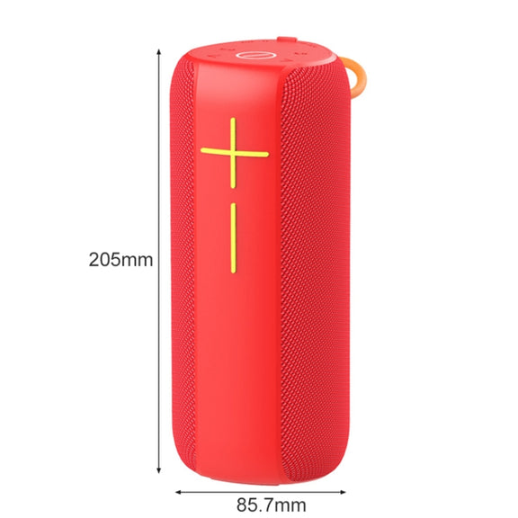 HOPESTAR P14 Pro Portable Outdoor Water-resistant Wireless Bluetooth Speaker, Support Hands-free Call & U Disk & TF Card & 3.5mm AUX & FM (Red)