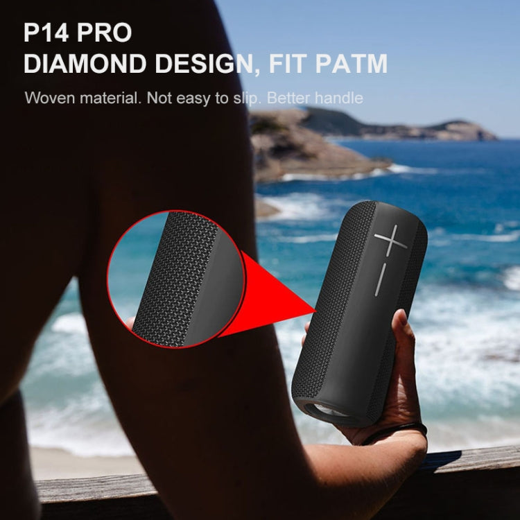 HOPESTAR P14 Pro Portable Outdoor Water-resistant Wireless Bluetooth Speaker, Support Hands-free Call & U Disk & TF Card & 3.5mm AUX & FM (Red)