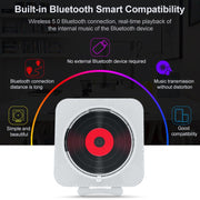 KC-909 Portable Bluetooth Speaker CD Player with Remote Control