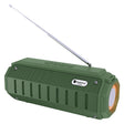 New Rixing NR-905FM TWS Bluetooth Speaker Support Hands-free Call / FM with Shoulder Strap & Antenna (Green) - free shipping - PMC Jewellery - Order now!