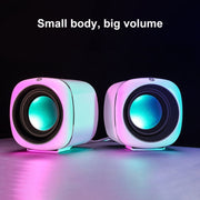 A1 Standard Version USB Wire-controlled Mini High Volume Wired Speaker, Cable Length: 1.1m(White)