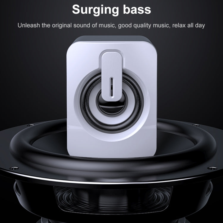 A1 USB Mini High Volume Wired Speaker, Bluetooth Version(White)