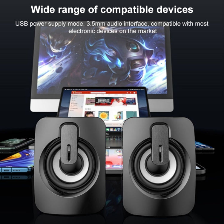 A1 USB Mini High Volume Wired Speaker, Bluetooth Version(Black)