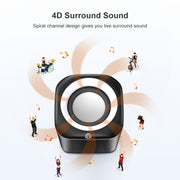 A1 Upgraded Version USB Wire-controlled 4D Stereo Sound Mini Wired Speaker, Cable Length: 1.3m(White)