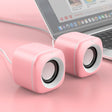A1 USB Wire-controlled 9D Subwoofer Sound Mini Wired Speaker, Premium Version(Pink) -  by PMC TechLife | Online Shopping South Africa | PMC TechLife | Buy Now Pay Later Mobicred