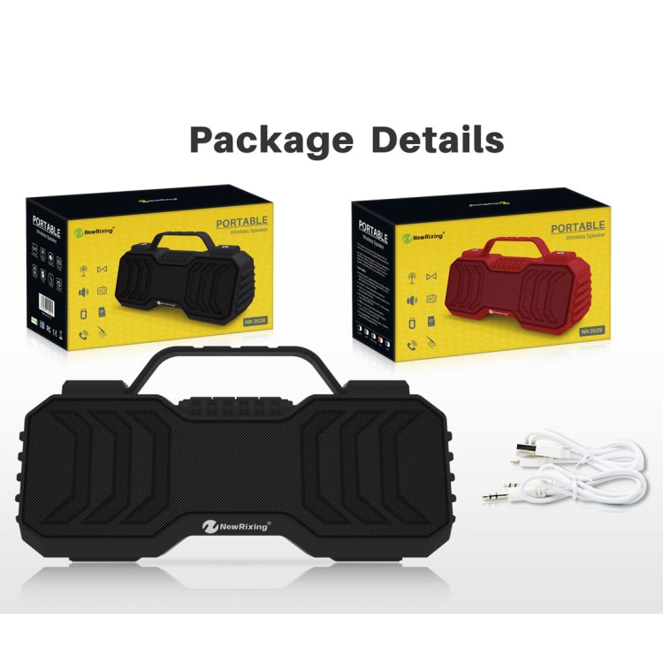 NewRixing NR-2029 Portable Wireless Bluetooth Stereo Speaker Support TWS Function Speaker(Blue)