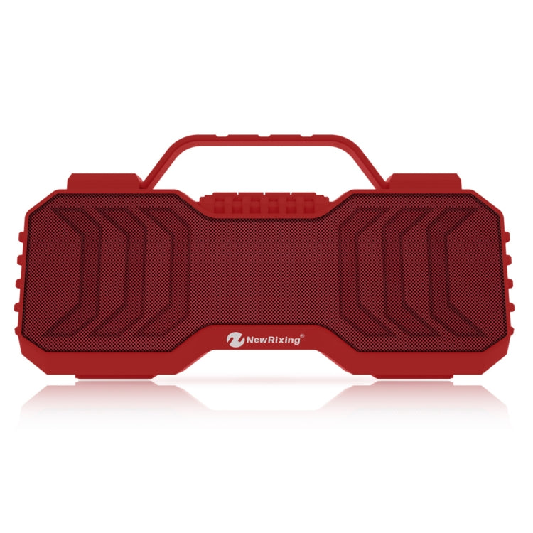 NewRixing NR-2029 Portable Wireless Bluetooth Stereo Speaker Support TWS Function Speaker(Red)