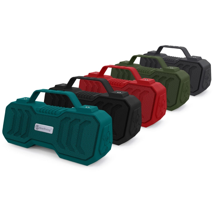 NewRixing NR-4500 Portable Wireless Bluetooth Stereo Speaker Support TWS / FM Function Speaker (Red)