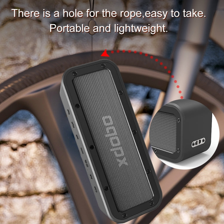 XDOBO Wake 1983 IPX7 Water-resistant Portable Outdoor Wireless Bluetooth Speaker (Black)