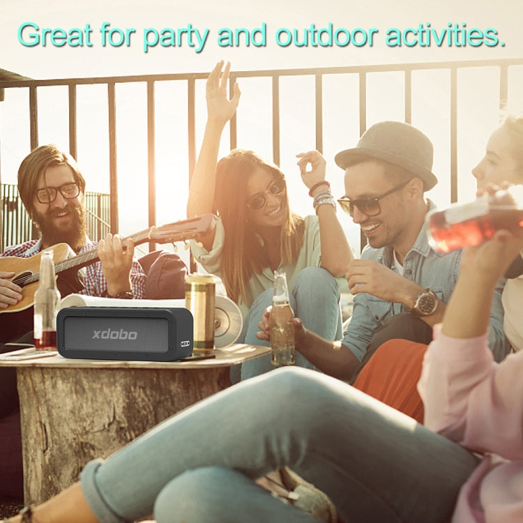 XDOBO Wake 1983 IPX7 Water-resistant Portable Outdoor Wireless Bluetooth Speaker (Black)