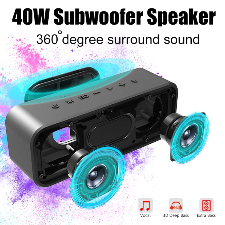XDOBO Wake 1983 IPX7 Water-resistant Portable Outdoor Wireless Bluetooth Speaker (Black)