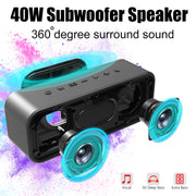 XDOBO Wake 1983 IPX7 Water-resistant Portable Outdoor Wireless Bluetooth Speaker (Black)