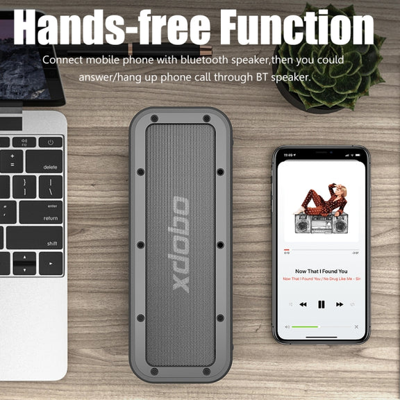 XDOBO Wake 1983 IPX7 Water-resistant Portable Outdoor Wireless Bluetooth Speaker (Black)