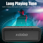 XDOBO Wake 1983 IPX7 Water-resistant Portable Outdoor Wireless Bluetooth Speaker (Black)