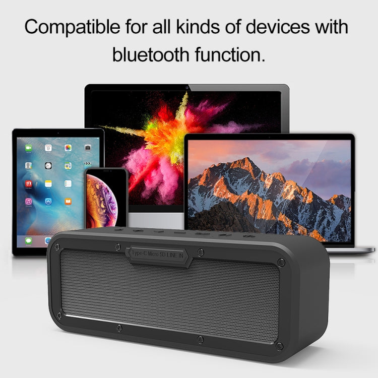 XDOBO Wake 1983 IPX7 Water-resistant Portable Outdoor Wireless Bluetooth Speaker (Black)