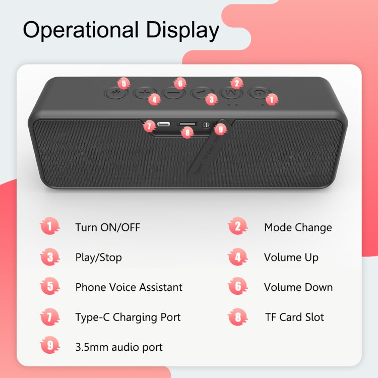 XDOBO X5 IPX6 Water-resistant Portable Wireless Bluetooth Speaker Outdoor Subwoofer