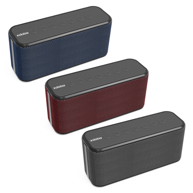 XDOBO X8 Plus 80W Wireless Bluetooth Speaker Outdoor Subwoofer Support TWS & TF Card & U Disk (Red)