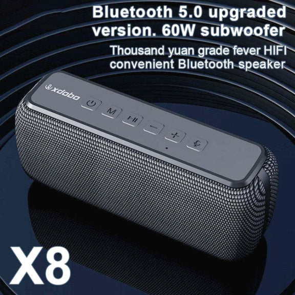 XDOBO X8 60W Wireless Bluetooth Speaker Outdoor Subwoofer Support TWS & TF Card (Blue)