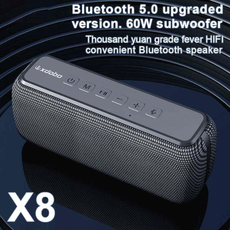 XDOBO X8 60W Wireless Bluetooth Speaker Outdoor Subwoofer Support TWS & TF Card (Red)