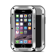 LOVE MEI for  iPhone 7 Professional and Powerful Dustproof Shockproof Anti-slip Metal Protective Case(Silver)