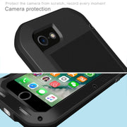LOVE MEI for  iPhone 7 Professional and Powerful Dustproof Shockproof Anti-slip Metal Protective Case(Silver)