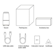 Original Xiaomi Youpin V03 Wireless Bluetooth Speaker with Colorful Light, Support Hands-free / AUX(White)