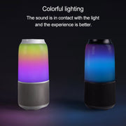 Original Xiaomi Youpin V03 Wireless Bluetooth Speaker with Colorful Light, Support Hands-free / AUX(White)