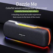 ZEALOT S55 Portable Stereo Bluetooth Speaker with Built-in Mic, Support Hands-Free Call & TF Card & AUX (Black)