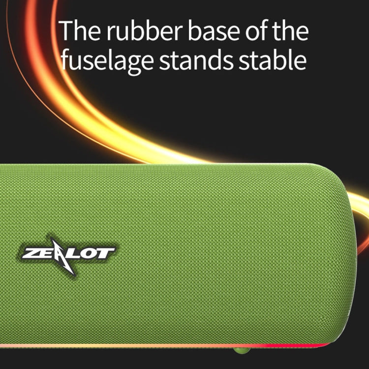 ZEALOT S55 Portable Stereo Bluetooth Speaker with Built-in Mic, Support Hands-Free Call & TF Card & AUX (Black)
