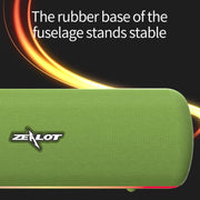 ZEALOT S55 Portable Stereo Bluetooth Speaker with Built-in Mic, Support Hands-Free Call & TF Card & AUX (Green)