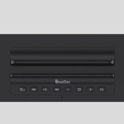Oneder V06 Smart Sound Box Wireless Bluetooth Speaker, LED Screen Alarm Clock, Support Hands-free & FM & TF Card & AUX & USB Drive (Black)