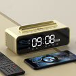 Oneder V06 Smart Sound Box Wireless Bluetooth Speaker, LED Screen Alarm Clock, Support Hands-free & FM & TF Card & AUX & USB Drive (Gold) - Desktop Speaker by OneDer | Online Shopping South Africa | PMC TechLife | Buy Now Pay Later Mobicred