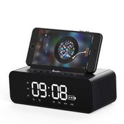 Oneder V06 Smart Sound Box Wireless Bluetooth Speaker, LED Screen Alarm Clock, Support Hands-free & FM & TF Card & AUX & USB Drive (Gold)