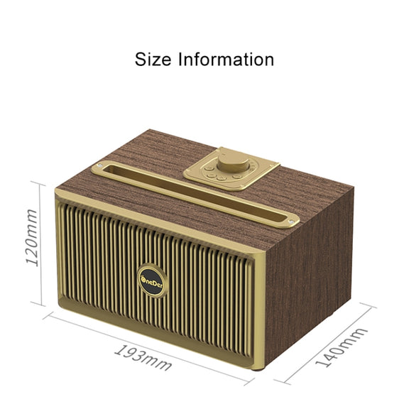 Oneder V6 Portable Wireless Bluetooth Speaker, Support Hands-free & FM & TF Card & AUX & USB Drive (Bronze)