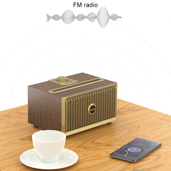 Oneder V6 Portable Wireless Bluetooth Speaker, Support Hands-free & FM & TF Card & AUX & USB Drive (Bronze)