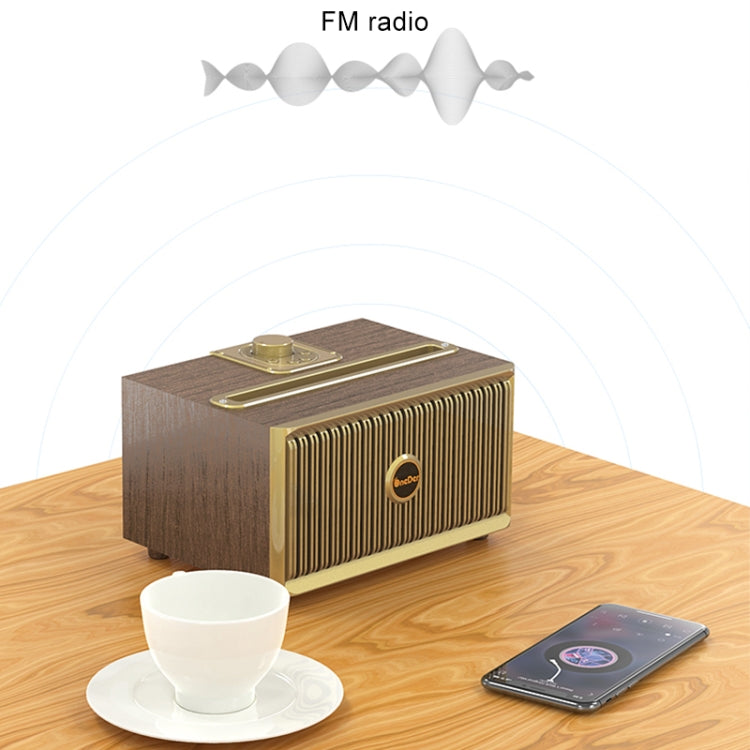Oneder V6 Portable Wireless Bluetooth Speaker, Support Hands-free & FM & TF Card & AUX & USB Drive (Bronze)