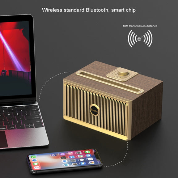 Oneder V6 Portable Wireless Bluetooth Speaker, Support Hands-free & FM & TF Card & AUX & USB Drive (Bronze)