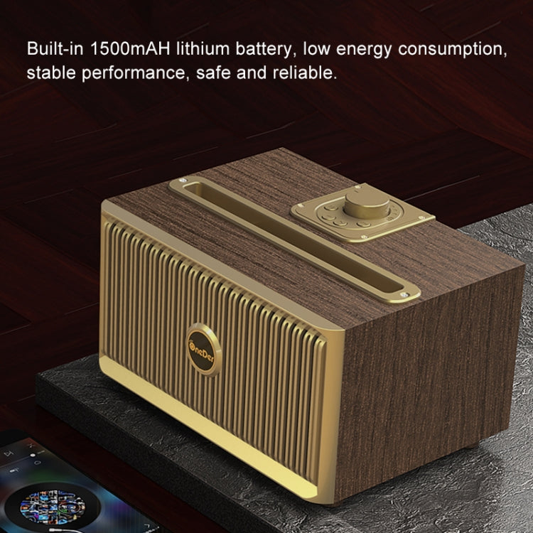 Oneder V6 Portable Wireless Bluetooth Speaker, Support Hands-free & FM & TF Card & AUX & USB Drive (Bronze)
