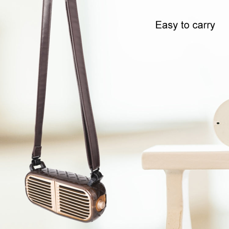 Oneder V8 Magnetic Suction Pair Stereo Sound Box Wireless Bluetooth Speaker with Strap, Support Hands-free & TF Card & AUX & USB Drive(Champagne Gold)