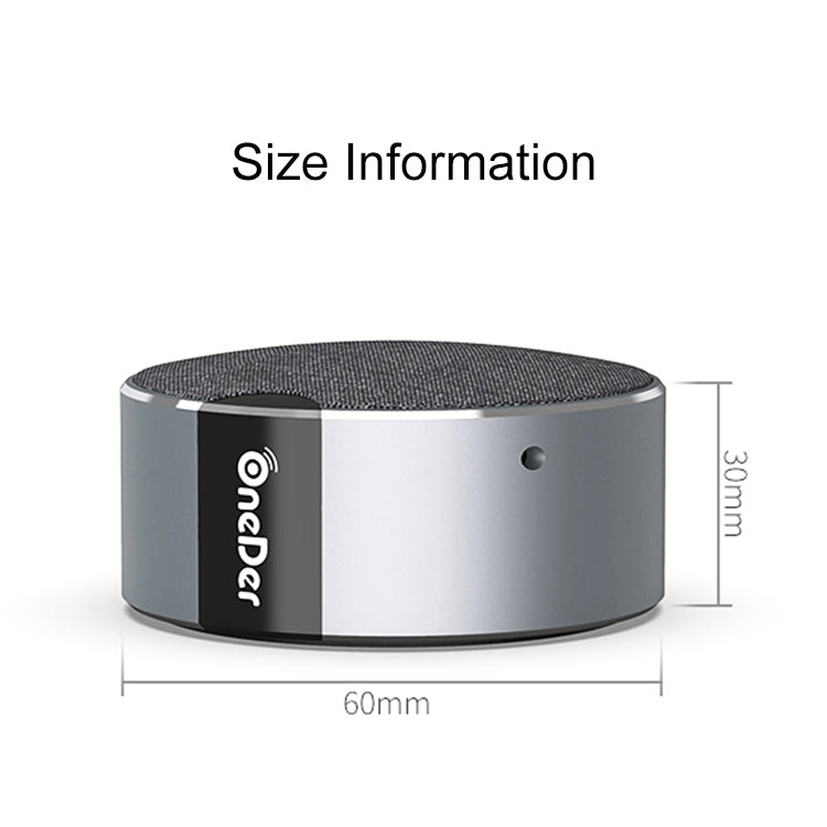 Oneder V12 Mini Wireless Bluetooth Speaker with Lanyard, Support Hands-free(Gold)