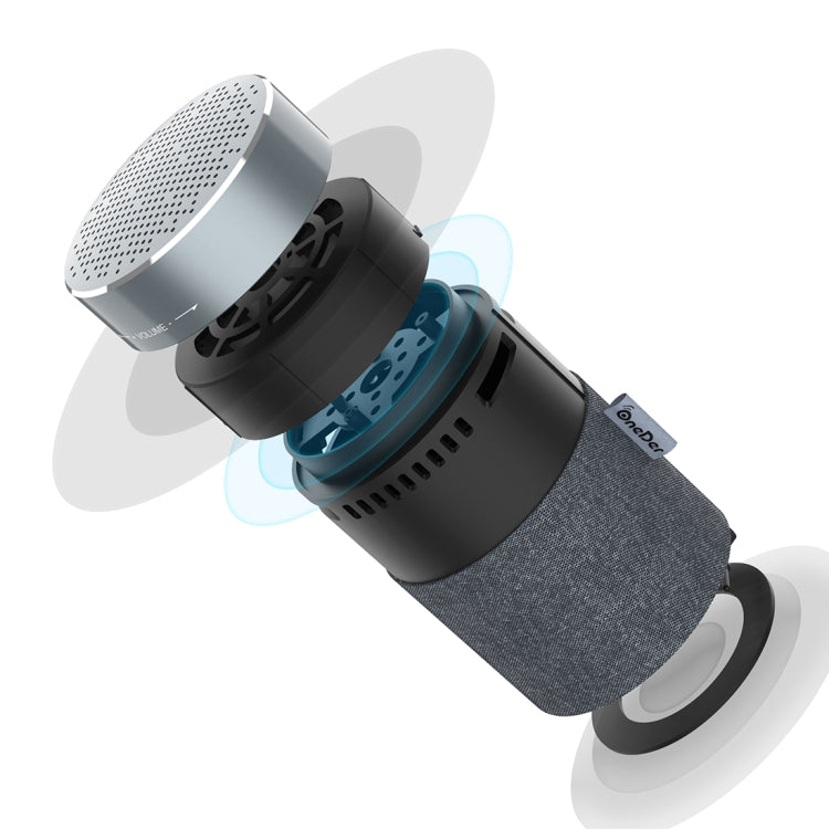Oneder V13 Mini  Wireless Bluetooth Speaker, Support Hands-free & TF & FM & AUX(Grey)