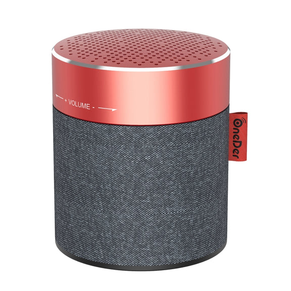 Oneder V13 Mini  Wireless Bluetooth Speaker, Support Hands-free & TF & FM & AUX(Red)